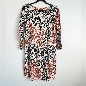 Bitte Kai Rand Size XS • Dancing Brush Multicolor Abstract Dress.
